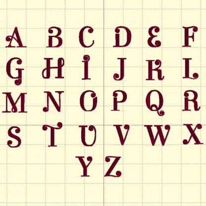 Gloria monogram font