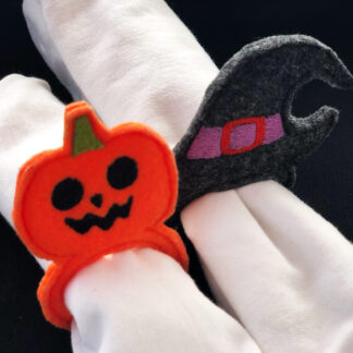 In-the-hoop Halloween napkin rings