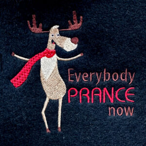 Everybody prance now dancing reindeer