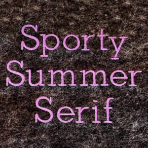 Sporty Summer Serif Font
