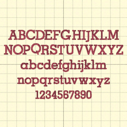 Sporty Summer Serif - all letters and numbers