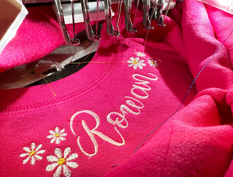 How to machine embroider around a neckline Machine Embroidery Geek