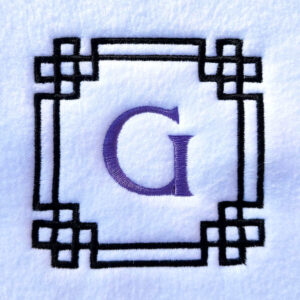 Asian inspired square decorative frame