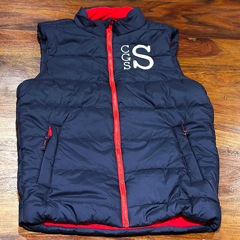 completed monogram puffy vest