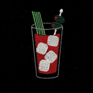 Bloody mary embroidery design