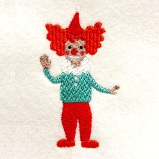 circus clown embroidery design