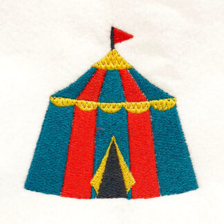 circus tent embroidery design
