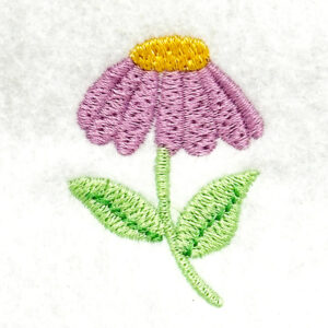 Droopy daisy embroidery design