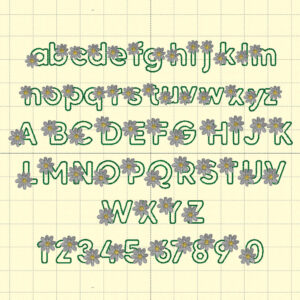 Daisy Chain Embroidery Font