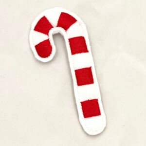 In-the-hoop candy cane stuffie