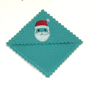 In-the-hoop Santa corner bookmark