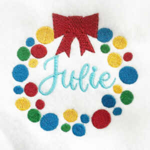 Christmas ornament ball wreath