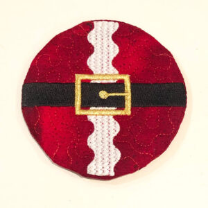 In-the-hoop Santa coaster