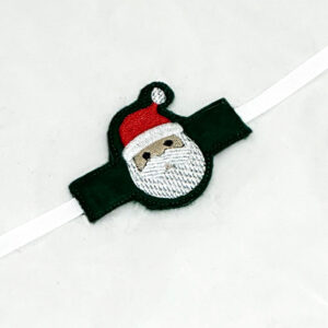 In-the-hoop Santa tie napkin holder