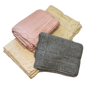 Delicate Knit Stroller Blanket