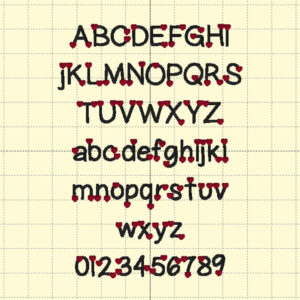 Love Letters Embroidery Font