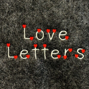 Love Letters Embroidery Font