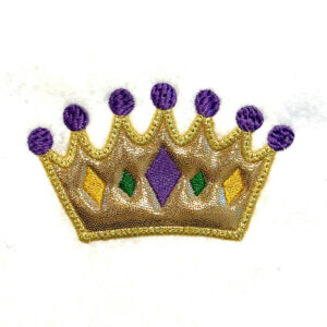 Mardi Gras Crown Appliqué