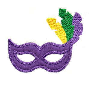 Mardi Gras Mask Applique Design