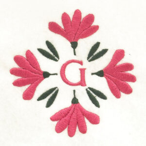 Scandinavian Four Flower Emblem