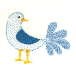 Scandinavian Bird Looking Back