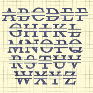 B is for Bennett Embroidery Font