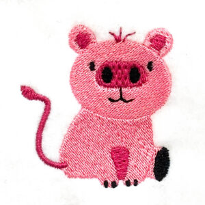 Baby Pig Embroidery Design