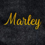Marley Script Embroidery Font