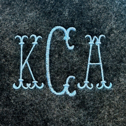 Longboat Key Monogram Embroidery Font