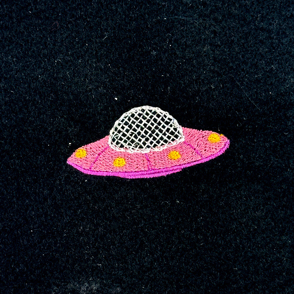 UFO Embroidery Design