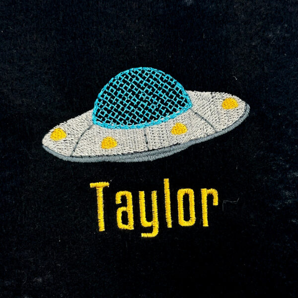 UFO Embroidery Design