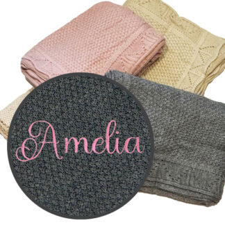 blanks bundle: stroller blanket and angelina font