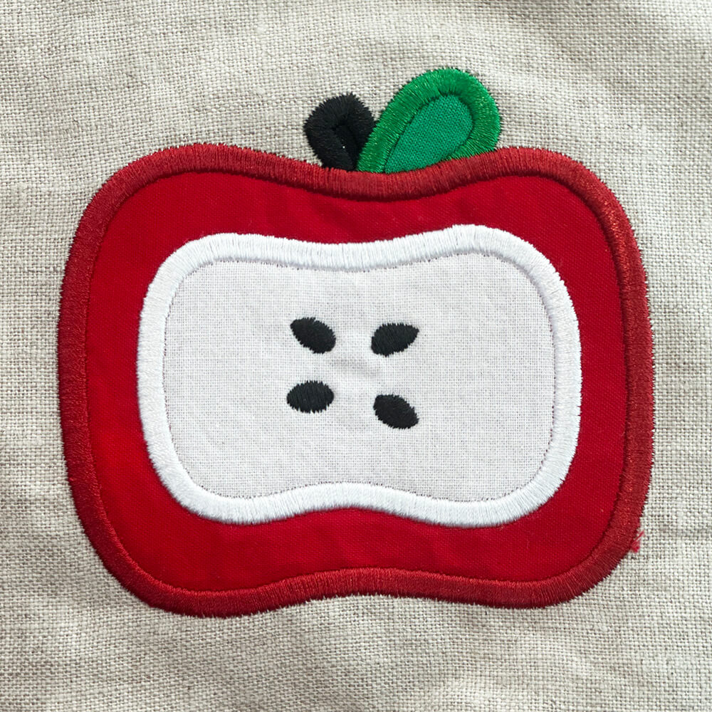 mod apple applique free machine embroidery design