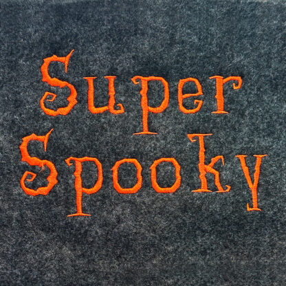 Super Spooky Embroidery Font