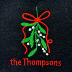 Country Mistletoe Embroidery Design