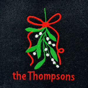 Country Mistletoe Embroidery Design