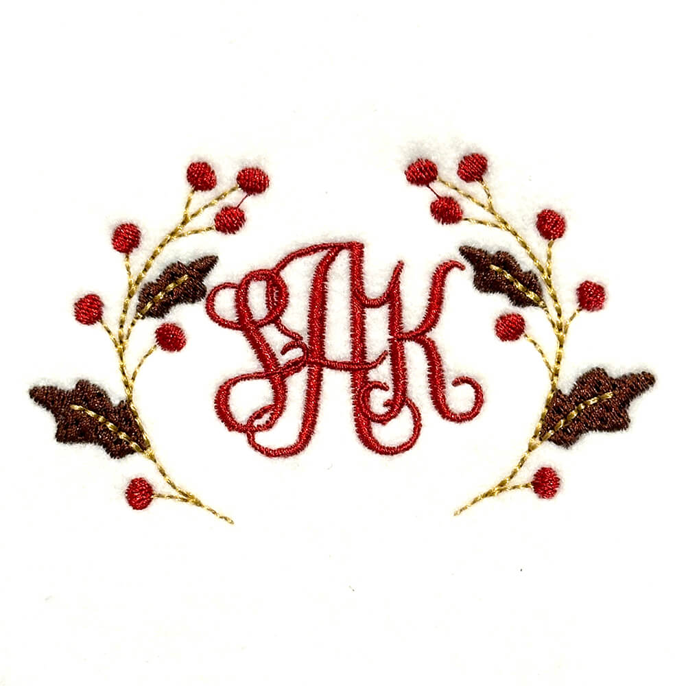 Delicate Fall Branches with Berries Frame