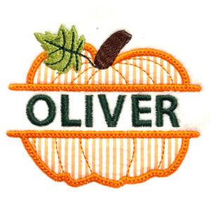 Fancy Split Pumpkin Applique Design