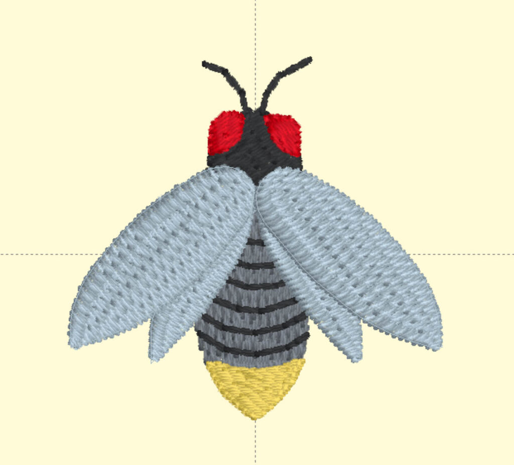firefly digital machine embroidery design