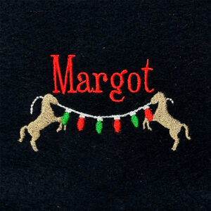 String of Holiday Lights with Horses