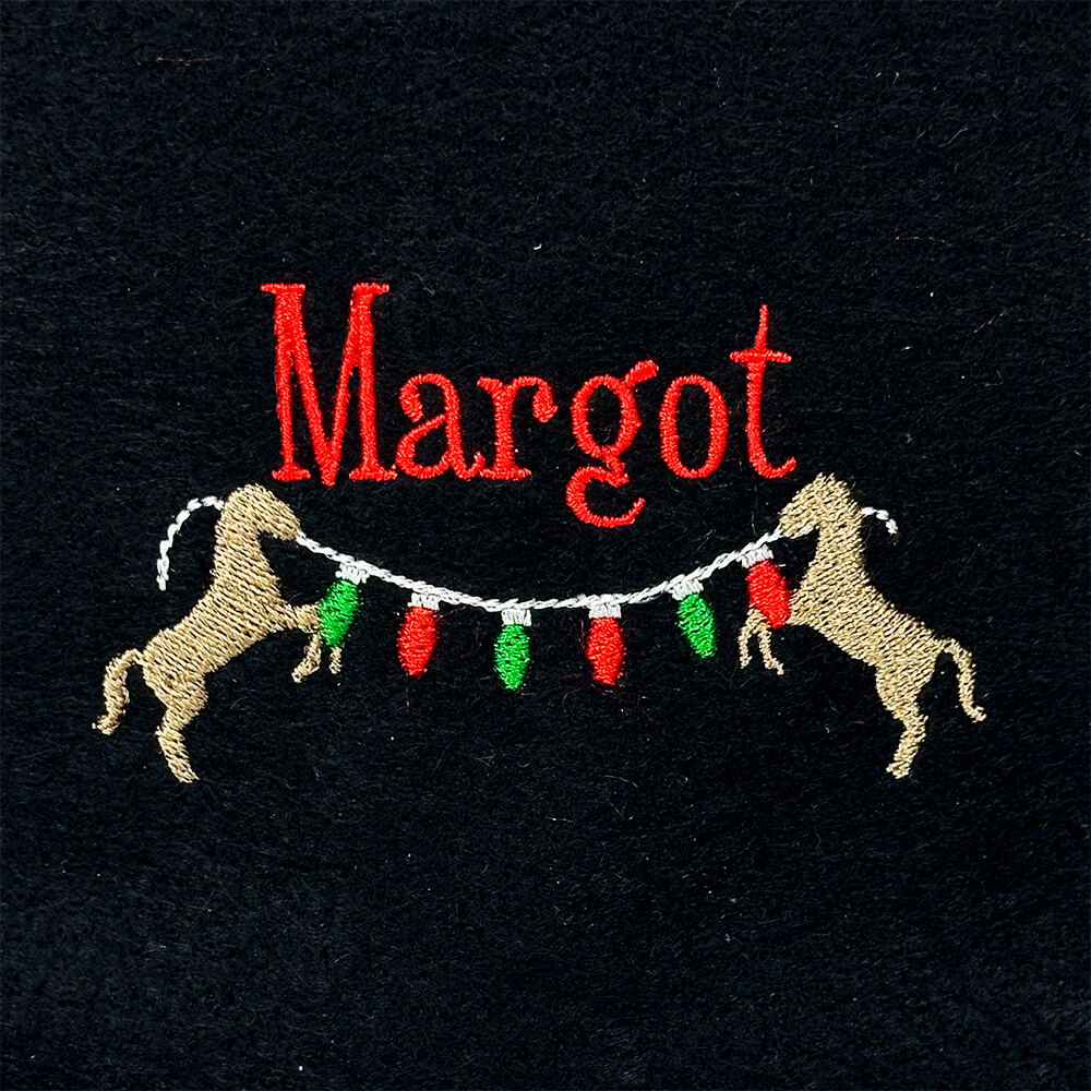 String of Holiday Lights with Horses