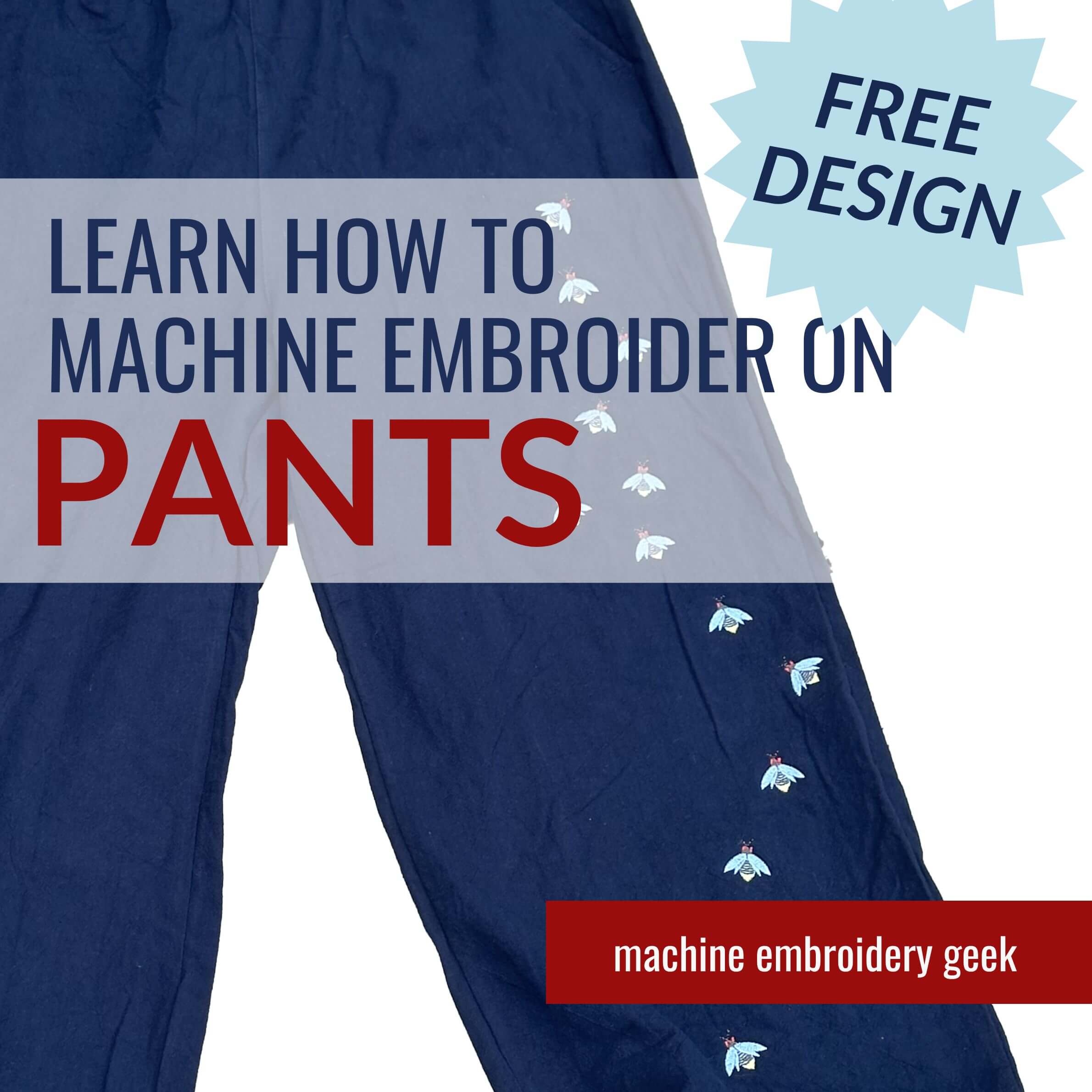 You are currently viewing How to machine embroider pants