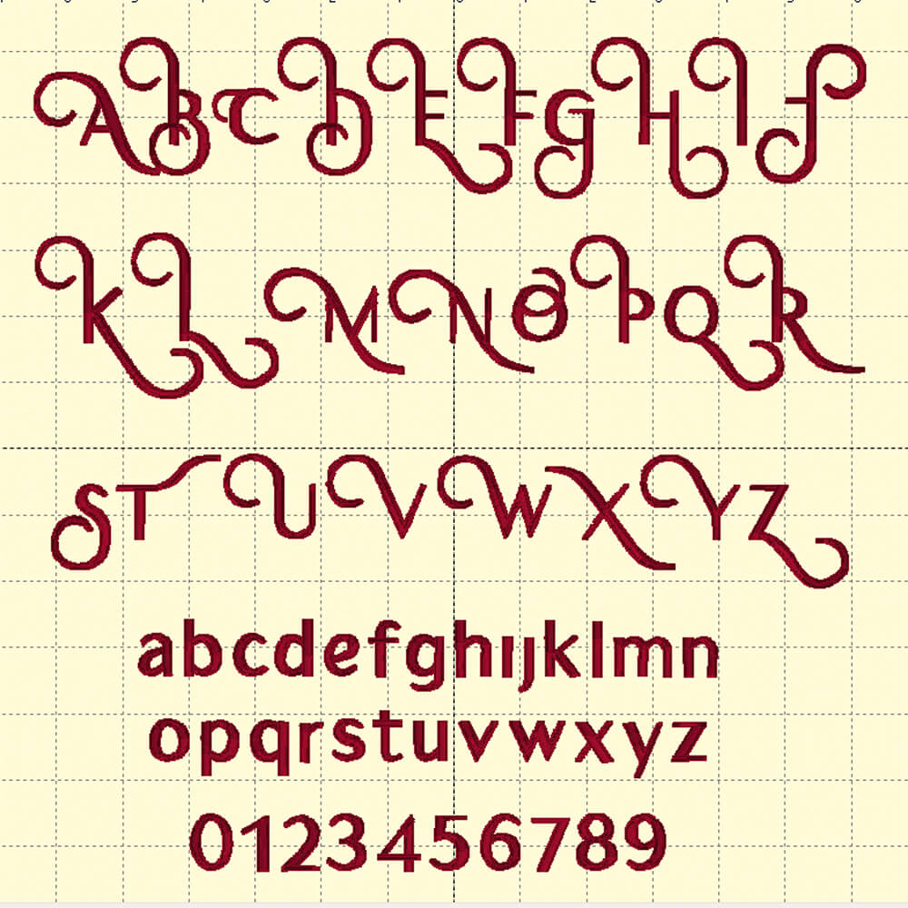 Marcelline Embroidery Font