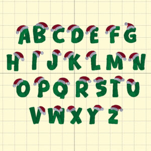 Santa Baby Embroidery Font