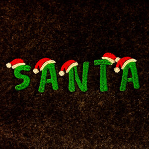 Santa Baby Embroidery Font