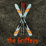 Crossed Skis and Poles Embroidery Design