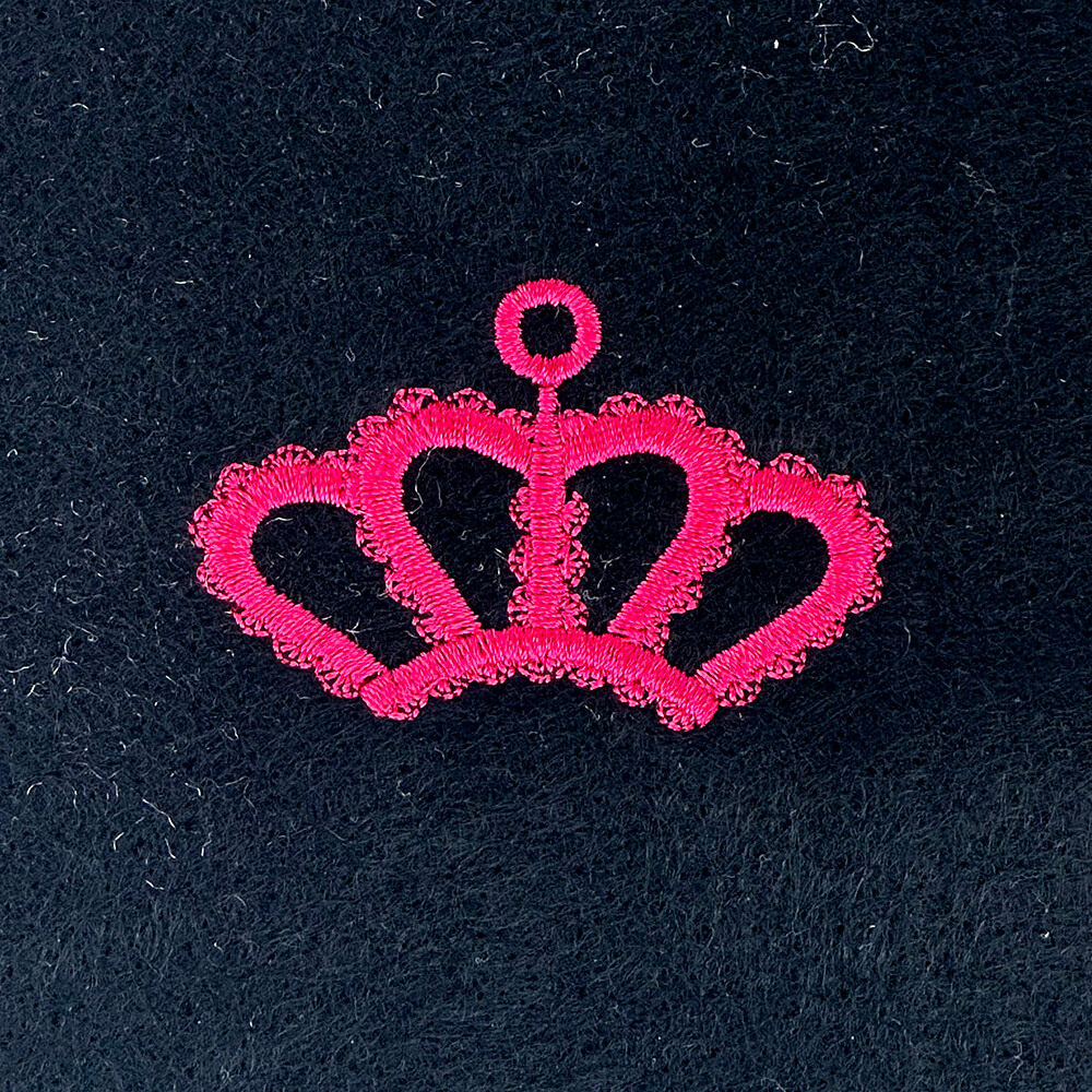 tiny crown machine embroidery design