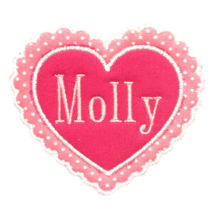 Scalloped Heart Appliqué Embroidery Design