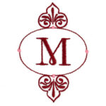 Fancy Candy Shaped Frame Embroidery Design