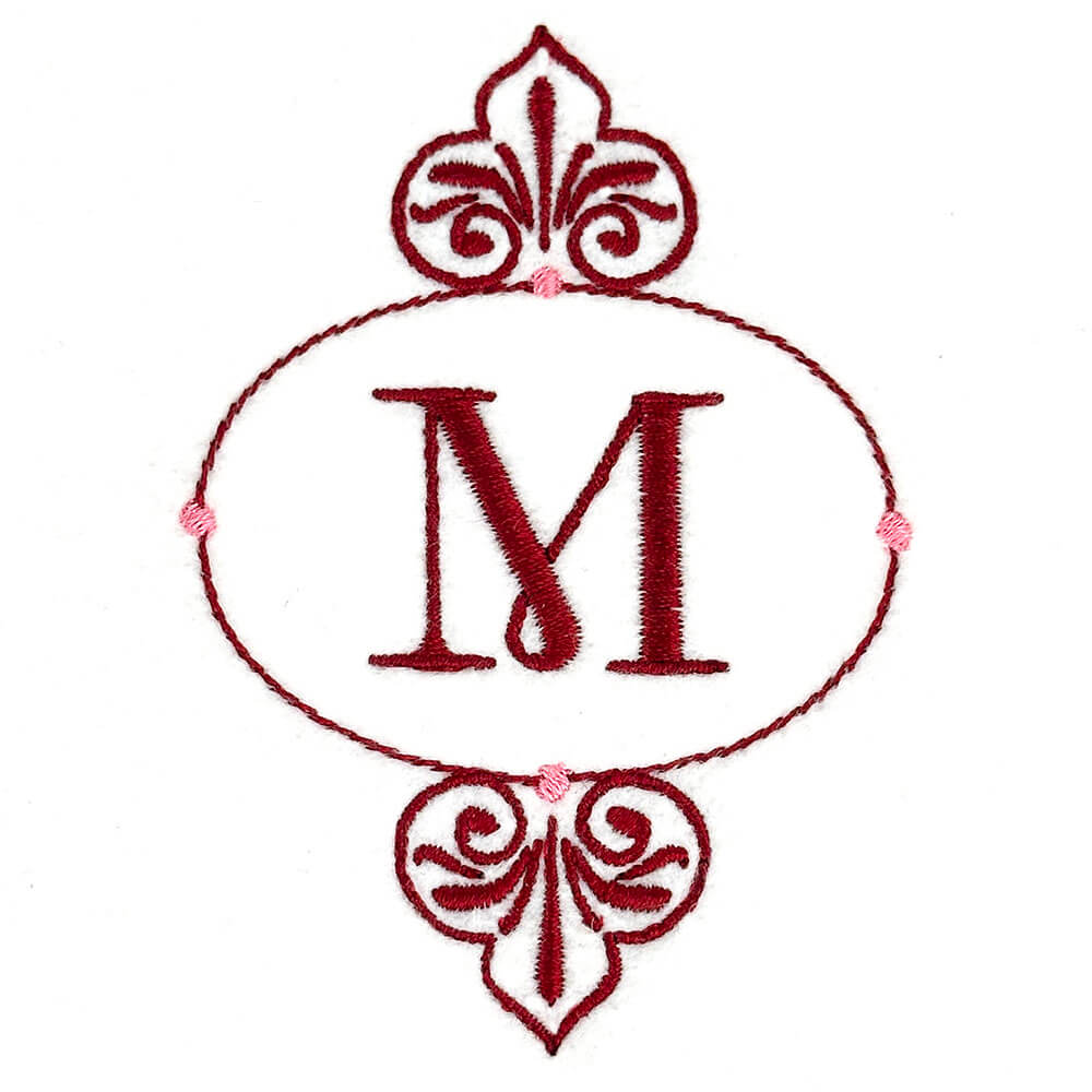 Fancy Candy Shaped Frame Embroidery Design